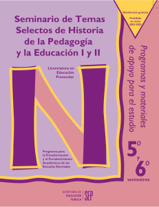 Seminario de Temas Selectos de Historia de la Pedagogía y la