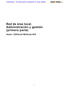 Red de área local. Administración y gestión (primera parte)