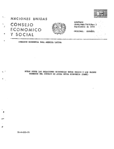•s LIMITADO CE PAL/MEX/78/9 /Rev.1 Septiembre de 1978