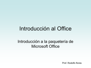 Introducción al Office - Las TIC en la escuela
