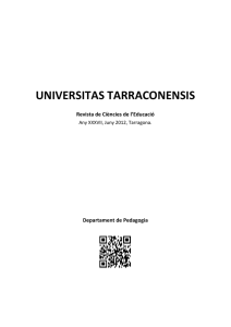 universitas tarraconensis - Revistes Publicacions URV