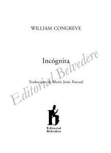 Incognita - editorial belvedere