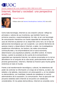 [UOC] Manuel Castells: Internet, libertad y sociedad: una
