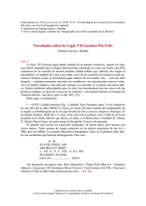 pdf Novedades sobre la Legio VII Gemina Pia Felix / Antonio García