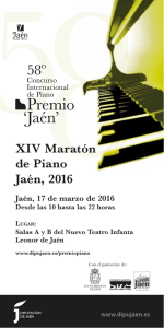 XIV Maratón de Piano Jaén, 2016