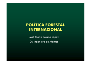 POLÍTICA FORESTAL INTERNACIONAL
