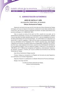 Anuncio 201403751 - Boletín Oficial de la Provincia de Burgos