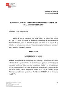 Resolución 2/2014, de 9 de enero.