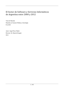 El Sector de Software y Servicios Informa ticos de Argentina entre