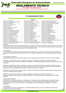 reglamento tecnico tc pista - federacion neuquina de automovilismo