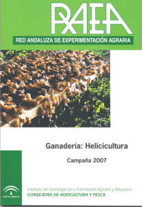 RAEA Helicicultura 2007 - Universidad de Córdoba