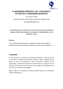 la ingeniería municipal hoy, funciones y futuro de la