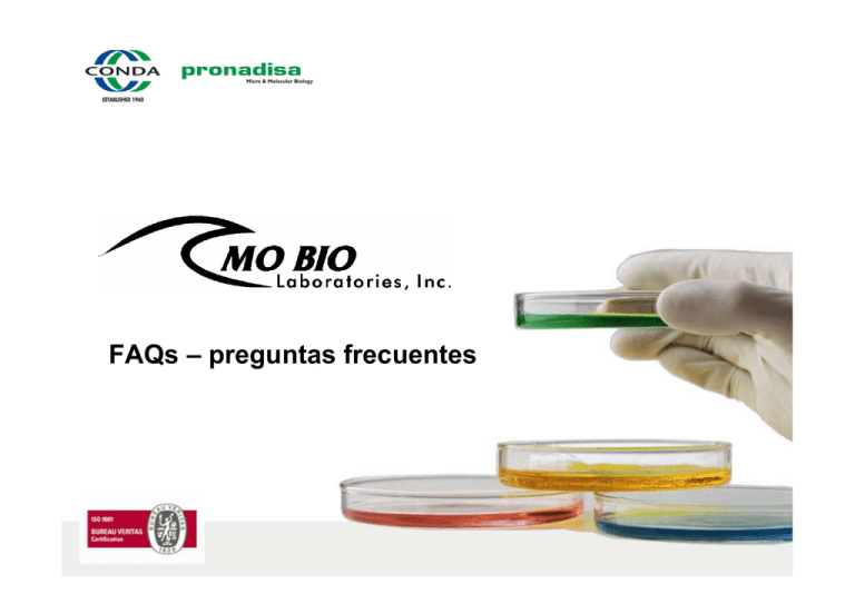 FAQs MO BIO