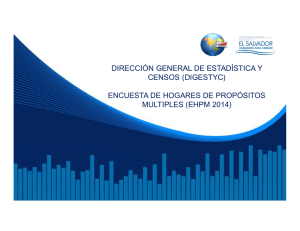 Presentación EHPM 2014 - Dirección General de Estadística y Censos