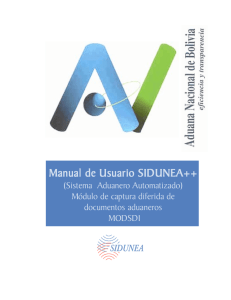 Manual de Usuario SIDUNEA++