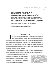 SEXUALIDAD FEMENINA Y ENFERMEDADES DE TRANSMISIÓN