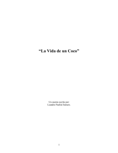 La Vida de un Coco - PDF 34.7 KB.