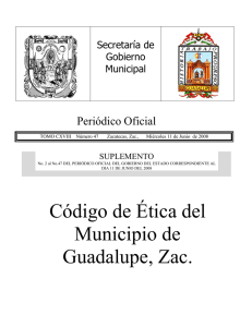 Código de Ética del Municipio de Guadalupe, Zac.