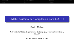 CMake - Universidad de Cádiz