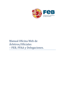 Manual Oficina Web de Árbitros Para Federaciones