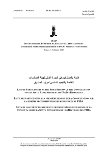 Distribution: Restricted REPL.VI/1/INF.1 Arabic/English French