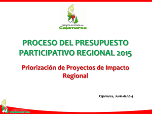 Presentación de PowerPoint - Gobierno Regional Cajamarca