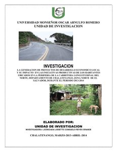 investigacion - Universidad Monseñor Oscar Arnulfo Romero