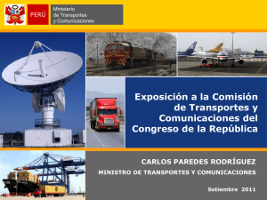 red vial nacional - Congreso de la República