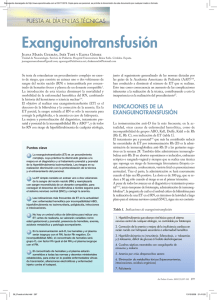 Exanguinotransfusión - Anales de Pediatría Continuada