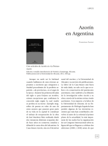 Azorín en Argentina