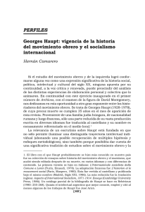 Georges Haupt - Revista Archivos de historia del movimiento obrero