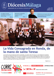 La Vida Consagrada en Ronda, de la mano de santa Teresa