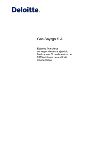 Gas Sayago S.A. - Estados financieros correspondientes al