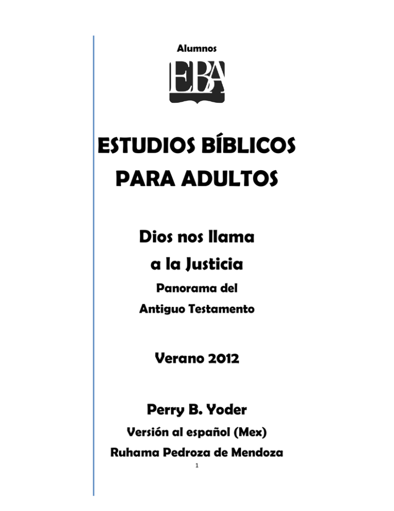 ESTUDIOS BÍBLICOS PARA ADULTOS