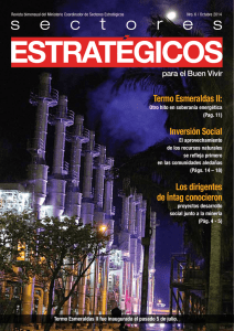 Revista institucional - Ministerio Coordinador de Sectores Estratégicos