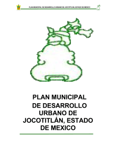 plan municipal de desarrollo urbano de jocotitlán, estado de mexico