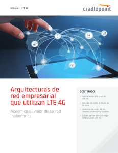 Arquitecturas de red empresarial que utilizan LTE 4G