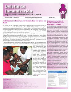 Boletín de Inmunización, Agosto de 2012