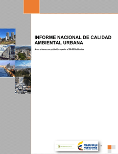 informe nacional de calidad ambiental urbana