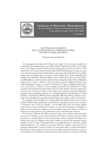 Lecturas de Calderón - Revistas Científicas de la Universidad de