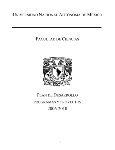 universidad nacional autónoma de méxico facultad de ciencias plan