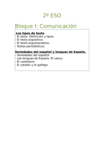 2º ESO Bloque I: Comunicación