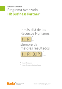 HR Business Partner. Programa avanzado
