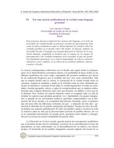 55. Por una ciencia multicultural: la verdad como lenguaje proximal