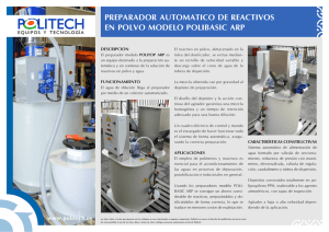 preparador automatico de reactivos en polvo modelo polibasic arp