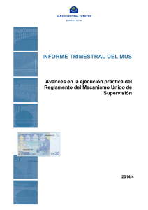 Informe Trimestral del MUS 2014/4