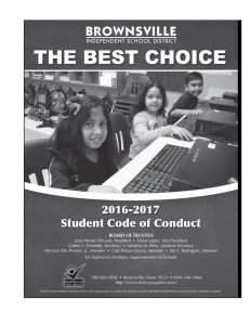 Student Code of Conduct 2016-2017 Eng/Spa