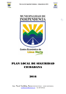 plan local de s ciudada 2016 plan local de seguridad ciudadana