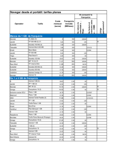 Navegar desde el portátil: tarifas planas