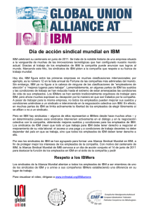 Action Day in IBM - Leaflet (SP)